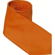 Corbata 100% microfibra jacquard naranja